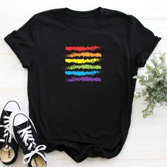 Other - Pride Tshirt Unisex Rainbow Tee Pride Gift Lgbt Flag Tshirt Gay Pride Tee